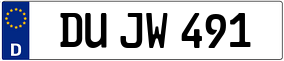 Trailer License Plate